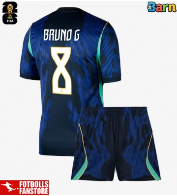Brasilien Bruno Guimaraes #8 Bortatröja Barn VM 2026 Kortärmad (+ Korta byxor)